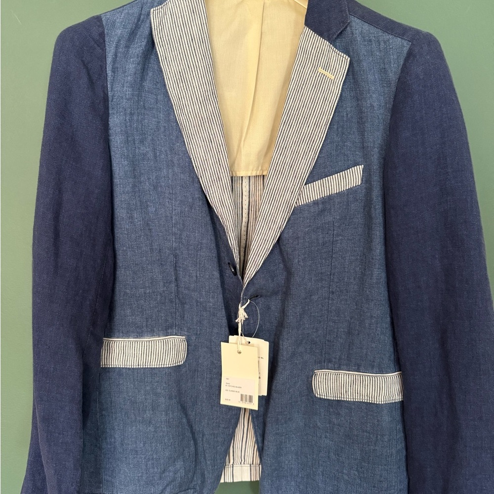 Gant Blue Sport Coat Modern Denim Design